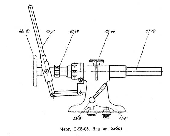 С-95 Задня бабка токарного верстата